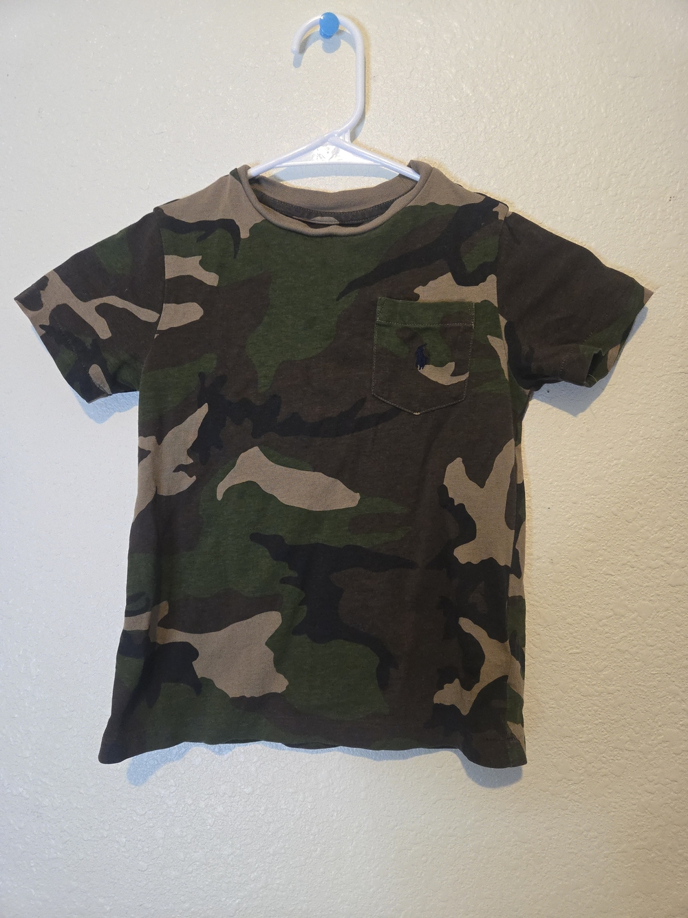Polo by Ralph Lauren Boys' Camo Pocket Tee - Green Camouflage
